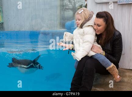 Michelle Heaton à Chessington World of Adventures Banque D'Images