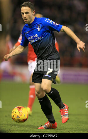 Football - Championnat Sky Bet - Nottingham Forest / AFC Bournemouth - City Ground. Marc Pugh, AFC Bournemouth. Banque D'Images