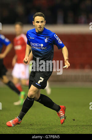 Football - Championnat Sky Bet - Nottingham Forest / AFC Bournemouth - City Ground. Marc Pugh, AFC Bournemouth. Banque D'Images