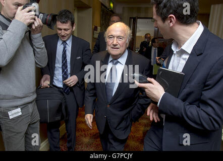 FIFA Soccer - Conférence de presse - hôtel Culloden Banque D'Images