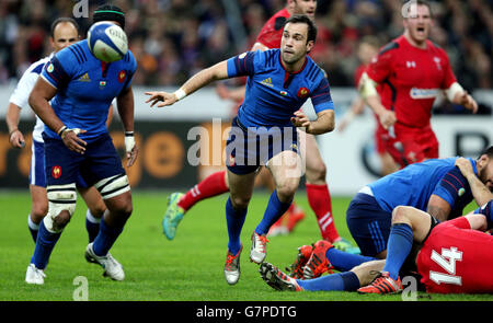 Morgan Parra en France pendant le match des six Nations du RBS au Stade de France, Paris, France. APPUYEZ SUR ASSOCIATION photo. Date de la photo: Samedi 28 février 2015. Voir l'histoire de PA RUGBYU France. Le crédit photo devrait se lire comme suit : David Davies/PA Wire Banque D'Images