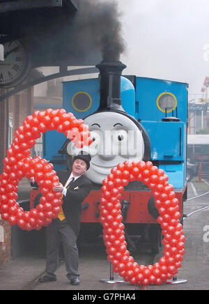 Le Musée national des chemins de fer prépare un mois de célébrations pour souligner le 60e anniversaire de Thomas le Tank Engine. Banque D'Images