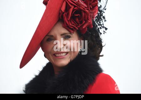 Les courses de chevaux - 2015 - Festival de Cheltenham Ladies Day - l'Hippodrome de Cheltenham Banque D'Images