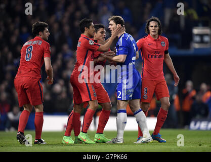 Football - Ligue des Champions - tour de 16 - deuxième manche - Chelsea v Paris St Germain - Stamford Bridge Banque D'Images