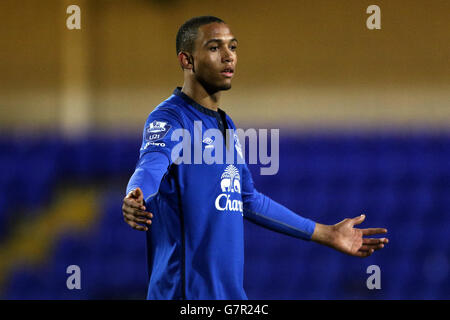 Football - Barclays U21 Premier League - Liverpool U21 / Everton U21 - Deva Stadium.Brendan Galloway, Everton Banque D'Images
