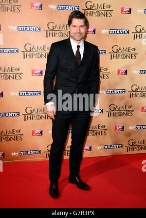 Nikolaj Coster-Waldau participe à la première mondiale de la cinquième série de Game of Thrones à la Tour de Londres. APPUYEZ SUR ASSOCIATION photo. Date de la photo: Mercredi 18 mars 2015. Voir l'histoire de PA SHOWBIZ Thrones. Le crédit photo devrait se lire comme suit : Ian West/PA Wire Banque D'Images