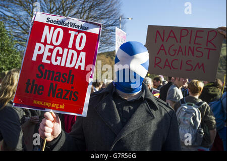 Pegida Scotland rally Banque D'Images