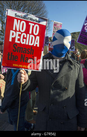 Pegida Scotland rally Banque D'Images