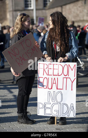 Pegida Scotland rally Banque D'Images