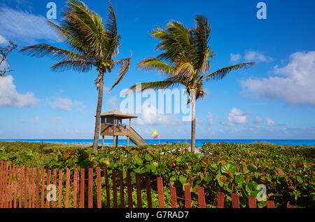 Del Ray Delray Beach en Floride USA baywatch tower Banque D'Images