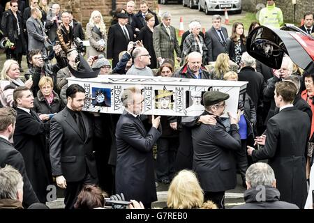 Steve Strange funeral Banque D'Images