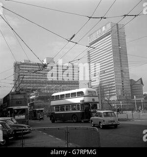 Trolleybus - Manchester Banque D'Images