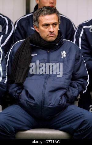 Football - FA Cup - Cinquième tour - Newcastle United / Chelsea - St James' Park.Jose Mourinho, le Manager de Chelsea, pendant le match contre Newcastle United Banque D'Images