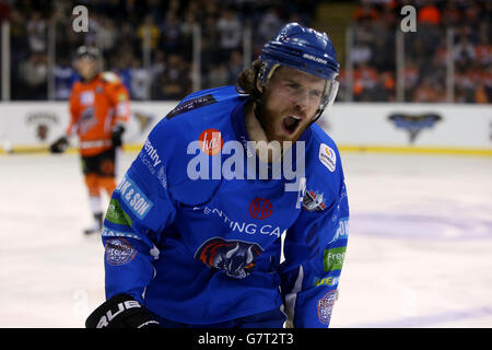 2014-2015 - Hockey sur Glace Hockey sur glace - Ligue Elite - Championnat Final - Sheffield Steelers v Coventry Blaze - Capital FM Arena Banque D'Images