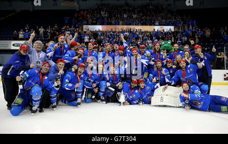 2014-2015 - Hockey sur Glace Hockey sur glace - Ligue Elite - Championnat Final - Sheffield Steelers v Coventry Blaze - Capital FM Arena Banque D'Images