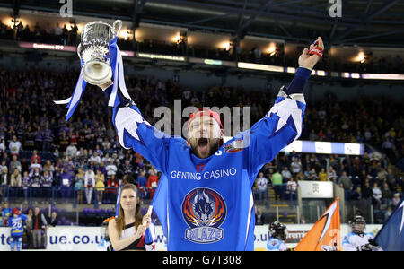 2014-2015 - Hockey sur Glace Hockey sur glace - Ligue Elite - Championnat Final - Sheffield Steelers v Coventry Blaze - Capital FM Arena Banque D'Images