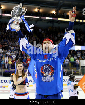 2014-2015 - Hockey sur Glace Hockey sur glace - Ligue Elite - Championnat Final - Sheffield Steelers v Coventry Blaze - Capital FM Arena Banque D'Images