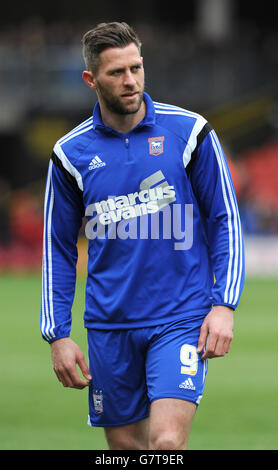 Football - Championnat Sky Bet - Watford / Ipswich Town - Vicarage Road. Daryl Murphy de la ville d'Ipswich Banque D'Images