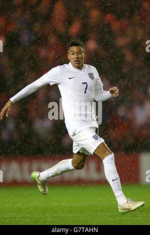 Football - moins de 21 International - Angleterre sous 21's v Allemagne sous 21's - Stade Riverside. Jesse Lingard, Angleterre U21. Banque D'Images