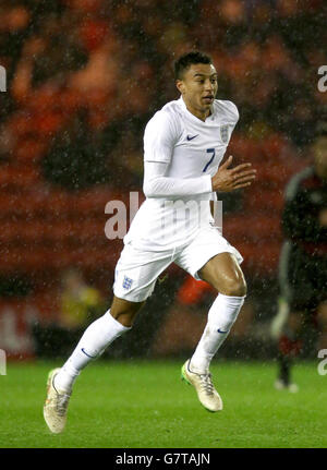 Football - moins de 21 International - Angleterre sous 21's v Allemagne sous 21's - Stade Riverside. Jesse Lingard, Angleterre U21. Banque D'Images