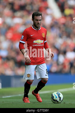 Football - Barclays Premier League - Manchester United / Aston Villa - Old Trafford.Juan Mata de Manchester United Banque D'Images