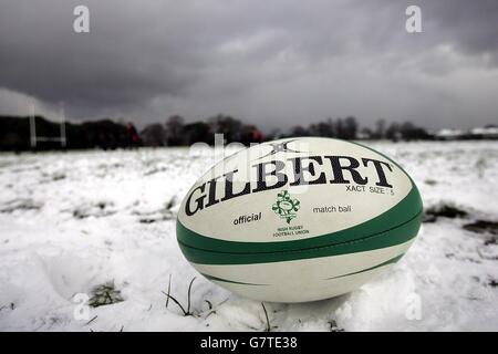 Rugby Union - RBS 6 Nations Championship 2005 - France v Angleterre - Irlande - Formation Terenure College Banque D'Images