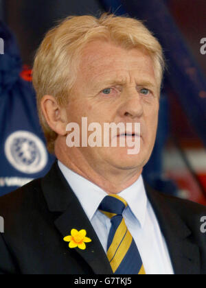 Football - International friendly - Ecosse / Irlande du Nord - Hampden Park. Gordon Strachan, directeur écossais Banque D'Images