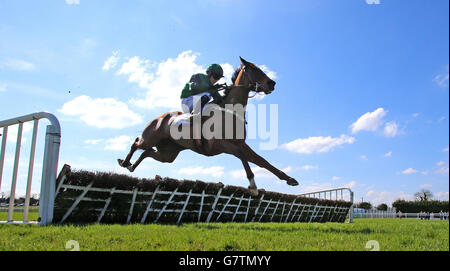 Buiseness Sivola, criblé de Paul Townend, saute le dernier pour remporter l'obstacle REA Grimes Property Consultants pendant la BoyleSports Irish Grand National Day au Fairyhouse Racecourse, Ratoath, Co. Meath. Banque D'Images