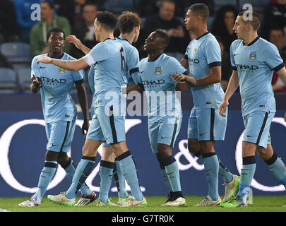 Football - FA Cup - Demi-finale de la jeunesse - Deuxième étape - Leicester City v Manchester City - King Power Stadium Banque D'Images