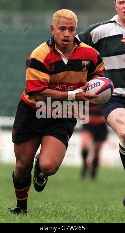 Rugby Union. Championnat de clubs de courage. Richmond/Nottingham. Earl va'a, Richmond Banque D'Images