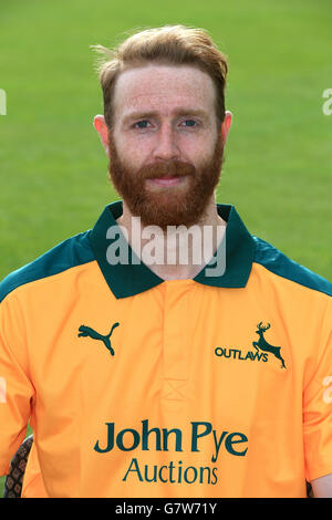 Cricket - 2015 Notinghamshire CC Media Day - Trent Bridge. Andy carter, Notinghamshire Banque D'Images