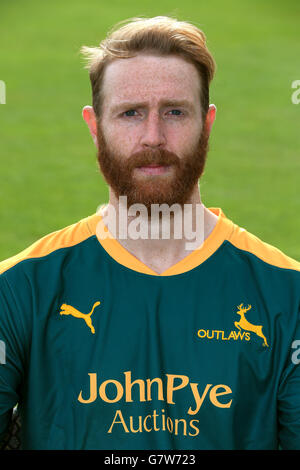 Cricket - 2015 Notinghamshire CC Media Day - Trent Bridge. Andy carter, Notinghamshire Banque D'Images