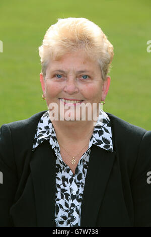 Cricket - 2015 Notinghamshire CC Media Day - Trent Bridge. Notinghamshire deuxième XI Scorer Anne Cusworth Banque D'Images