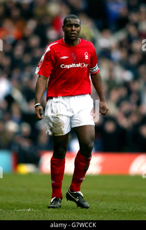 Football - Coca-Cola football League Championship - Nottingham Forest v Derby County - City Ground.Wes Morgan, capitaine d'équipe de la forêt de Nottingham Banque D'Images