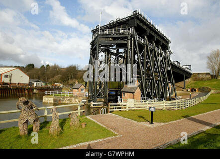 Élévateur à bateau Anderton à Northwich Banque D'Images