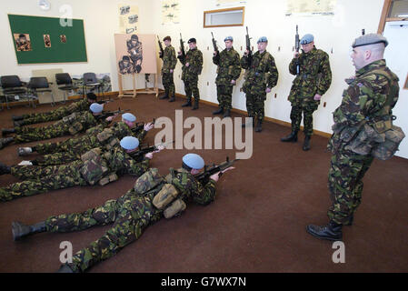 Formation de base à l'instruction de l'Armée de régiment - Winchester Banque D'Images