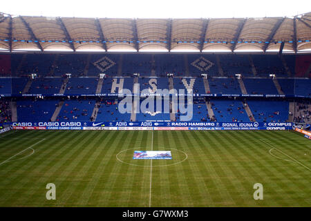 Football - Allemand Bundesliga - Hambourg / Kaiserslautern - AOL Arena. Une vue générale de l'AOL Arena, maison de Hambourg Banque D'Images