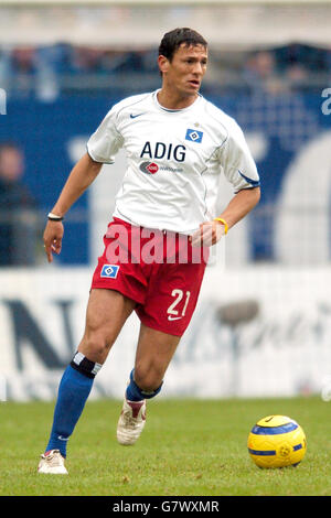 Football - Allemand Bundesliga - Hambourg / Kaiserslautern - AOL Arena. Khalid Boulahrouz, Hambourg Banque D'Images