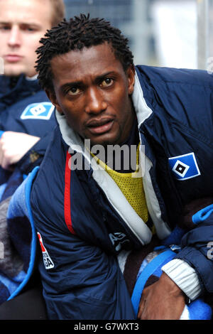 Football - Allemand Bundesliga - Hambourg / Kaiserslautern - AOL Arena. Collin Benjamin, Hambourg Banque D'Images