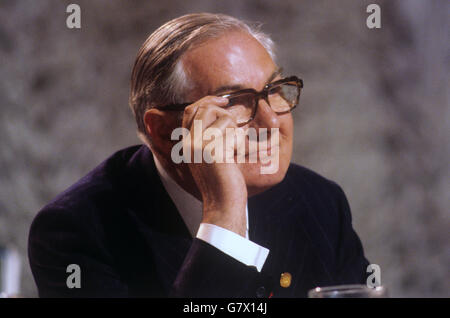 Le Premier ministre James Callaghan a tenu le Congrès syndical des métiers Dans Blackpool Banque D'Images