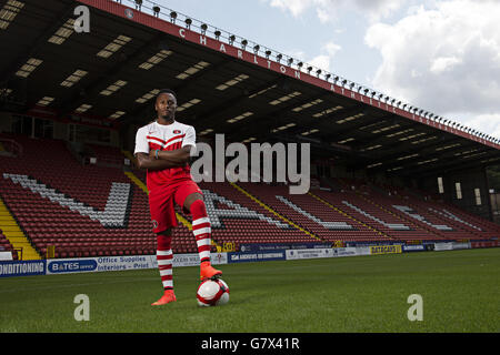 Football - Charlton Athletic Photocall 2014/15 - The Valley. Callum Harriott, Charlton Athletic Banque D'Images