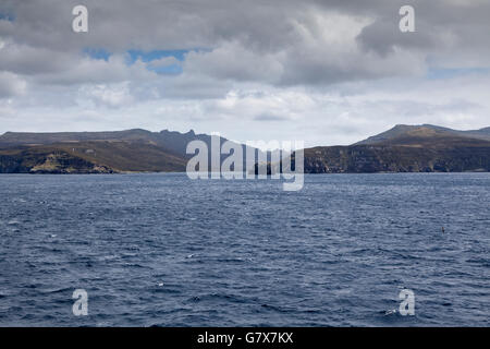 L'île Campbell, Nouvelle-Zélande, sub-antarctiques à l'égard de la persévérance Harbour Banque D'Images