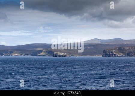 L'île Campbell, Nouvelle-Zélande, sub-antarctiques à l'égard de la persévérance Harbour Banque D'Images