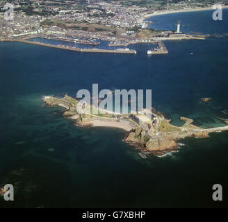 Bâtiments et points de repère - Château Elizabeth - Jersey Banque D'Images