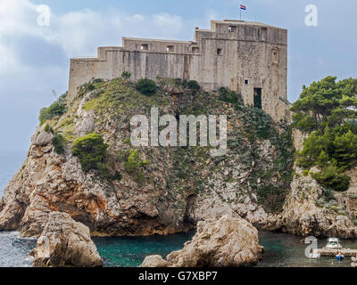 La forteresse de Saint John Dubrovnik Croatie Banque D'Images