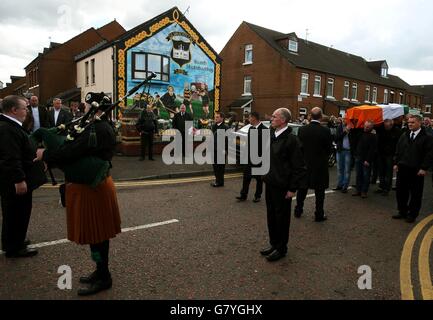 Jock Davison funeral Banque D'Images