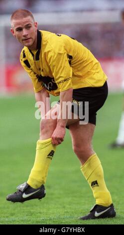 Club européen de football. Finale de la coupe Amstel, Hollande. Roda JC contre SC Heerenveen. Peter Van Houdt, Roda JC Banque D'Images