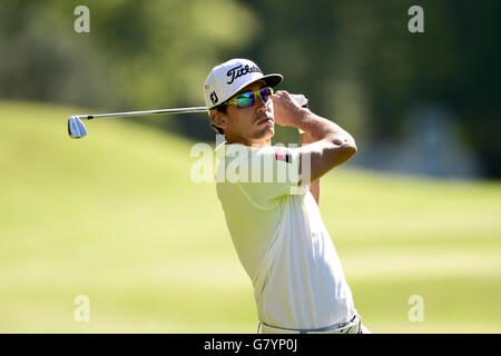 Rafa Cabrera-Bello en Espagne pendant la première journée du championnat BMW PGA 2015 au club de golf de Wentworth, Surrey.APPUYEZ SUR ASSOCIATION photo.Date de la photo: Jeudi 21 mai 2015.Voir PA Story GOLF Wentworth.Le crédit photo devrait se lire comme suit : Adam Davy/PA Wire.RESTRICTIONS : usage éditorial uniquement.Aucune utilisation commerciale.Pas de fausse association commerciale.Pas d'émulation vidéo.Aucune manipulation des images. Banque D'Images