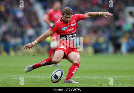 Rugby Union - finale de la coupe des champions d'Europe - Clermont Auvergne / Toulon - Twickenham Stadium.Leigh Halfpenny de Toulon lors de la finale de la coupe des champions européens au stade Twickenham, Londres. Banque D'Images