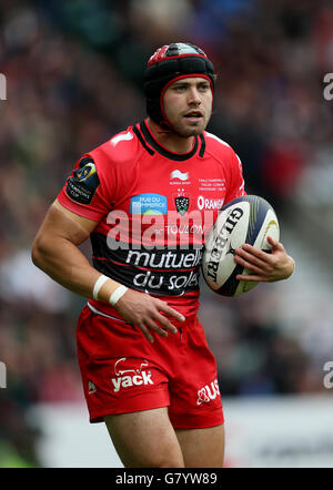 Rugby Union - finale de la coupe des champions d'Europe - Clermont Auvergne / Toulon - Twickenham Stadium.Leigh Halfpenny de Toulon lors de la finale de la coupe des champions européens au stade Twickenham, Londres. Banque D'Images